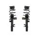 Transit Auto - Front Complete Suspension Shocks Strut And Coil Spring Mount Assemblies Kit For 2012-2018 Ford Focus Excludes Electric Engine Turbo K78