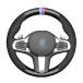 MEWANT Hand Stitch Carbon Fiber and Suede Car Steering Wheel Cover for BMW 5 Series G30 G31 6 Series GT G32 7 Series G11 G12 X3 G01 X4 G02 X5 G05