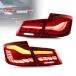 VLAND OLED Tail Lights Compatible For [ BMW 5 Series F10 F18 2011-2017 ] With Sequential Turn Signal, Start-Up Animation Dragon Scales Running Light,