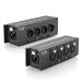4 Channel 3-Pin XLR Male to Female Over Ethercon Cable Multi Extender for Stage Lighting and Recording Studio- XLR/AES/DMX Channel Over Shielded Cat5/