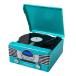 VICTOR Diner 7-in-1 Turntable Music Center with 3-Speed Record Player, CD/MP3 Player, AM/FM Radio, Dual Bluetooth in & Out, USB Playback & Record, a