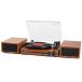 Turntable Record Player with External Speakers,Vintage Vinyl Record Player Supports Wireless Streaming 3 Speed RCA Output USB Design