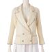 [ Chanel ]Chanel 05C here ma- Crea wool emblem jacket P24939 ivory 36 [ used ][ regular goods guarantee ]207047