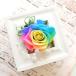  консервированный цветок подарок Rainbow rose рама Rainbow маленький день рождения Mini рама отправка другой День отца 