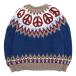HAVE A GRATEFUL DAY ступица a решетка полный teilPEACE PATTERN KNIT CREW ( темно-синий )(pe Roo вязаный )