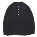 GOHEMPgo-hemplHENLEY 4BTN WAFFLE ( черный )(hemp хлопок. термический long TEE)