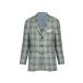  key ton men's jacket * blouson outer Plaid Cashmere-Wool Sportcoat