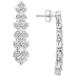 åץ   ǥ ԥ ꡼ Diamond Butterfly Drop Earrings (1 ct. t.w.) in Sterling Silver, Created for Macy's