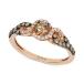   ǥ  ꡼ Diamond Three-Stone Ring in 14k Rose Gold (1/2 ct. t.w.)