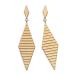 ˥եʡ ǥ ԥ ꡼ Sarai Textured Diamond Shape Drop Earrings in 18K Gold Plated Sterling Silver