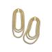 ˥եʡ ǥ ԥ ꡼ Julia Snake Chain Triple Row Drop Earrings in 18K Gold Plated Sterling Silver