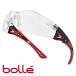 bolle безопасность стакан RUSH PLUS бесцветные линзы черный &amp; красный мужской I одежда УФ фильтр UV cut 