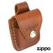 ZIPPO ライターポーチ 革  革製 | ジッポー オイルライター ブラウン