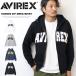 AVIREX Avirex Logo выше like тренировочный Zip Parker обратная сторона ворсистый f- дилер ito внешний тренировочный Parker Avirex бесплатная доставка 783-3931007