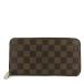  Louis Vuitton Damier *eben* Zippy бумажник * раунд застежка-молния длинный кошелек /N60015/ Brown /LOUIS VUITTON на следующий день рассылка возможно /207392