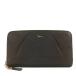  Salvatore Ferragamo round fastener long wallet * leather / dark brown /Salvatore Ferragamo next day delivery possible /207625