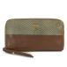  Tory Burch round fastener long wallet / Brown × beige /TORY BURCH next day delivery possible /208815