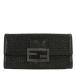  Fendi mesh FF pattern long wallet * leather /2513.8M0021/ black /FENDI next day delivery possible /207282