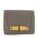  Gucci bamboo * складывать футляр для визитных карточек футляр для карточек /257020/ серый × Gold × бежевый /GUCCI на следующий день рассылка возможно /221289