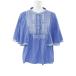  Silas этнический способ .... туника tops /11172303/ONESIZE/ голубой × белый /SILAS на следующий день рассылка возможно /206727