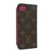  Louis Vuitton монограмма *IPHONE8 folio **7 соответствует складывать смартфон кейс /M61906/ розовый /LOUIS VUITTON /RF1/222385