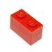 ̵LEGO ѡĤӥԡ1 x 2 ֥å d. 20 Pieces å 3004-Red-20¹͢