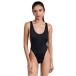  free shipping Norma Kamali lady's Marissa One-piece, black, X-Small parallel import 