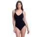  free shipping Profile by Gottex Women's Macrame Racerback Scoop Neck One Piece Swimsuit, Set Sail Black, 12 parallel import 