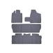 ̵OMAC Floor Mats for Toyota Sienna 2003 to 2010, Front and Second Row Seat, 3D Liner Set, All Weather, Custom Fit, Heavy Duty, Gray¹͢