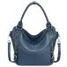 ̵Over Earth Genuine Leather Handbags for Women Hobo Shoulder Bag Ladies Leather Tote Bag(O172E Indigo Blue)¹͢