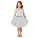 ̵M_RAC Girls Stain Pageant Interview Dresses Knee Length Suit for Kids Formal Party Dress 12 White¹͢