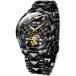 ̵OUPINKE Mens Automatic Watches Diamond Skeleton Self Winding Luxury Dress Wrist Watch Sapphire Crystal Tungsten Steel Luminous Waterpr¹͢