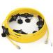 ̵TOOLIOM UL Listed Cord Splitter 50FT Outdoor Power Extension Cord with Six NEMA 5-15R Female Outlets and LED Indicator for Holiday Dec¹͢