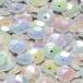 フランス製 高級スパンコール 不透明 グラデーション スパングル 亀甲 6mm ライトグレー アイリス 5グラム 約500枚入り