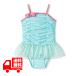  детский купальный костюм девочка One-piece ciRco mint green полька-дот × лента chuchu импортированный автомобиль розовый точка симпатичный купальный костюм купальный костюм 95 купальный костюм 115