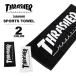  Thrasher THRASHER спорт полотенце MAG LOGO SPORTS TOWEL черный чёрный белый сейчас . полотенце мужской женский 