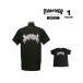 SALE Thrasher футболка THRASHER HEAVY METAL S/S T-SHIRTS короткий рукав TEE импортированный автомобиль мужской женский унисекс черный чёрный M-XL