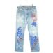  Chrome Hearts Chrome Hearts STENCIL DENIM stencil размер :31 дюймовый краска дизайн Cross patch имеется Denim брюки б/у SS07