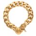  Chrome Hearts 15LINK 22K CLSC CHN LNK Classic ссылка зажим Gold браслет б/у SJ02