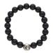  Chrome Hearts размер :10mm 10mm BEAD оникс бисер браслет б/у OK15
