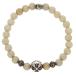  Chrome Hearts 6mm BEAD BEAD19 белый Jade бисер браслет б/у SJ02