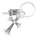  Chrome Hearts CH CRS SML&amp;No5 DGGR маленький CH Cross #5daga- кольцо для ключей серебряный кольцо для ключей б/у FK04