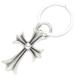  Chrome Hearts кольцо для ключей CH CRS SML&amp;No5 DGGR маленький CH Cross #5daga- кольцо для ключей серебряный кольцо для ключей б/у OK15