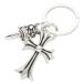  Chrome Hearts CH CRS SML&amp;No5 DGGR маленький CH Cross #5daga- кольцо для ключей серебряный кольцо для ключей б/у OK15