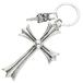  Chrome Hearts CH CRS LG&amp;No5 DGGR Large Cross #5daga- кольцо для ключей серебряный кольцо для ключей б/у SS07