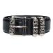  Chrome Hearts Chrome Hearts BLT CLT ROLLER 3PC/3PCkeruti crawler size :32 leather belt used SS13