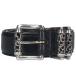  Chrome Hearts Chrome Hearts BLT ROLLER 3PC1.5/1.5inch 3PC roller size :34 leather belt used SS13