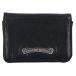  Chrome Hearts футляр для карточек CRD CSE3PKTWDV1 арка Logo plate 3 карман кожа футляр для карточек б/у NO05