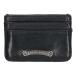  Chrome Hearts DOUBLE SIDE двойной боковой прокрутить этикетка есть кожа футляр для карточек б/у NO05