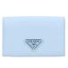  Prada треугольник Logo plate safia-no кожа футляр для карточек б/у BS99